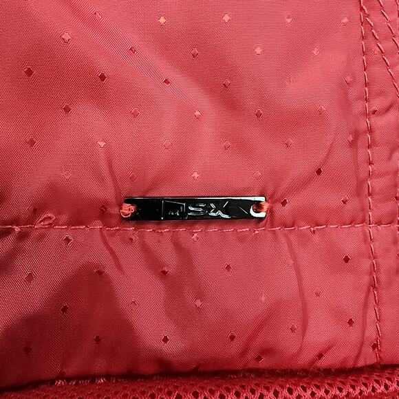 Atlanta Falcons Jacket Womens XXL Red Long Sleeve Zip Up Hood MSX NFL Casual - Picture 16 of 16